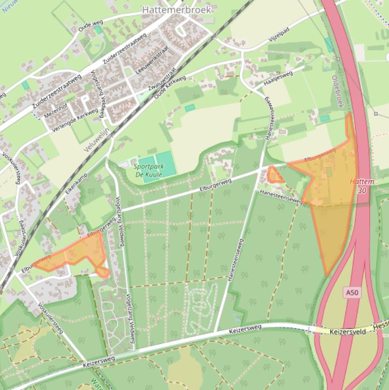 Kaart van postcodegebied 8094PE.