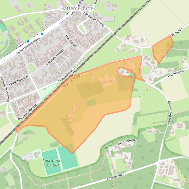 Kaart van postcodegebied 8094PN.