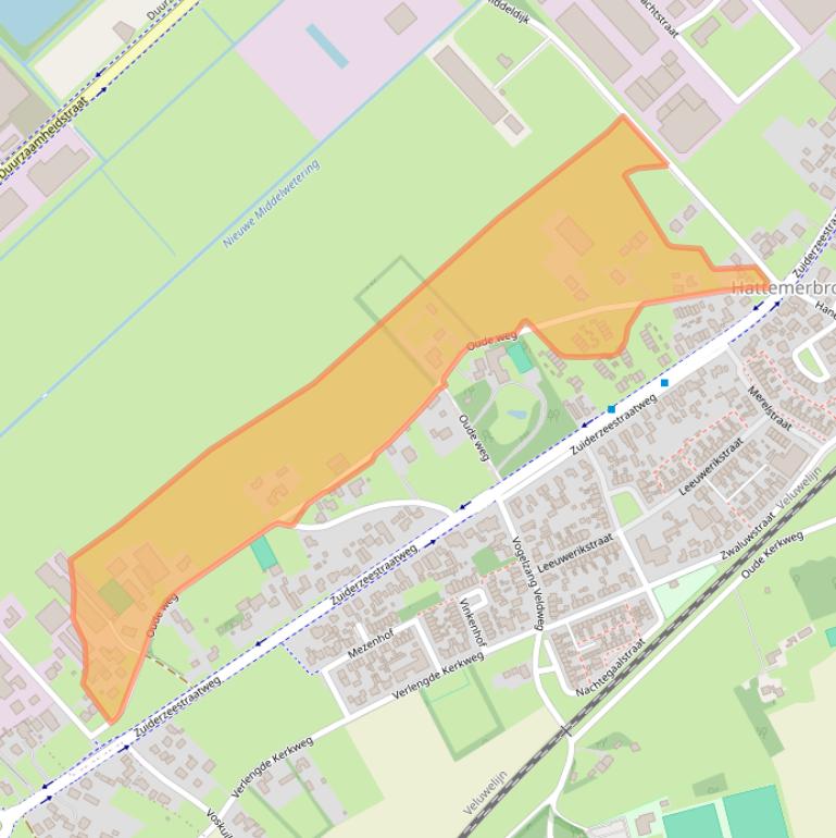 Kaart van postcodegebied 8094PR.