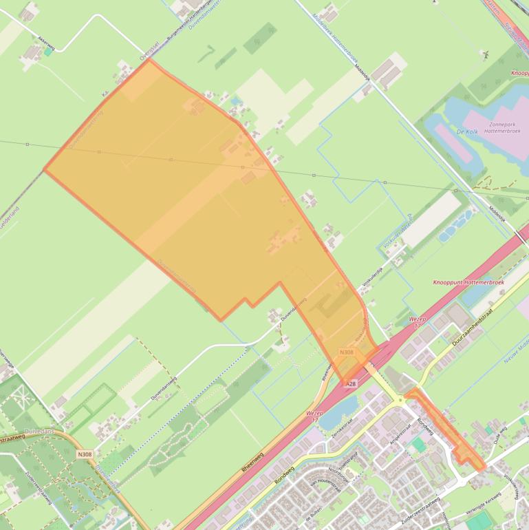 Kaart van postcodegebied 8094PW.