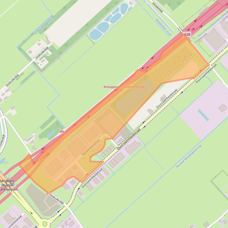 Kaart van postcodegebied 8094RA.