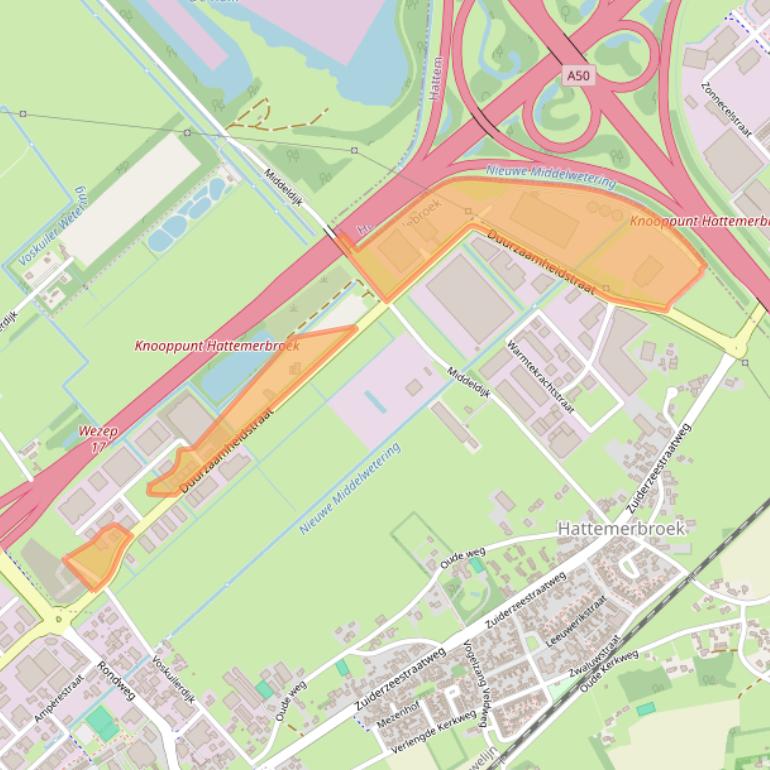 Kaart van postcodegebied 8094SB.