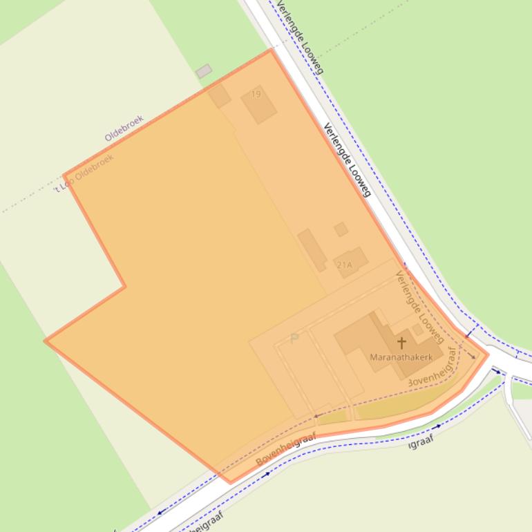 Kaart van postcodegebied 8095PG.