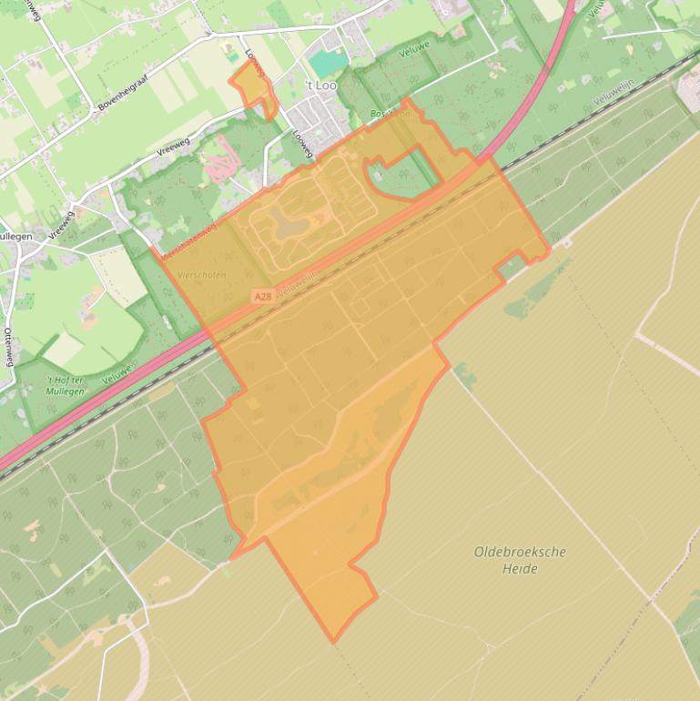 Kaart van postcodegebied 8095PS.