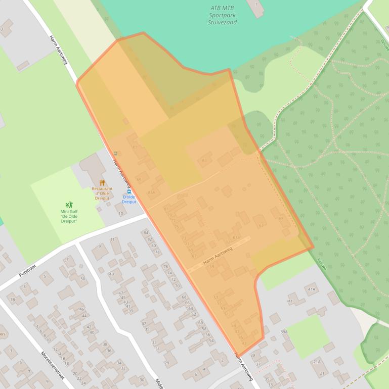 Kaart van postcodegebied 8095RD.