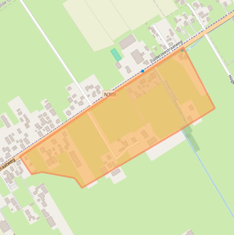 Kaart van postcodegebied 8096BP.