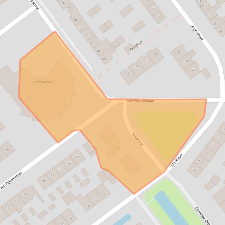 Kaart van postcodegebied 8096BV.