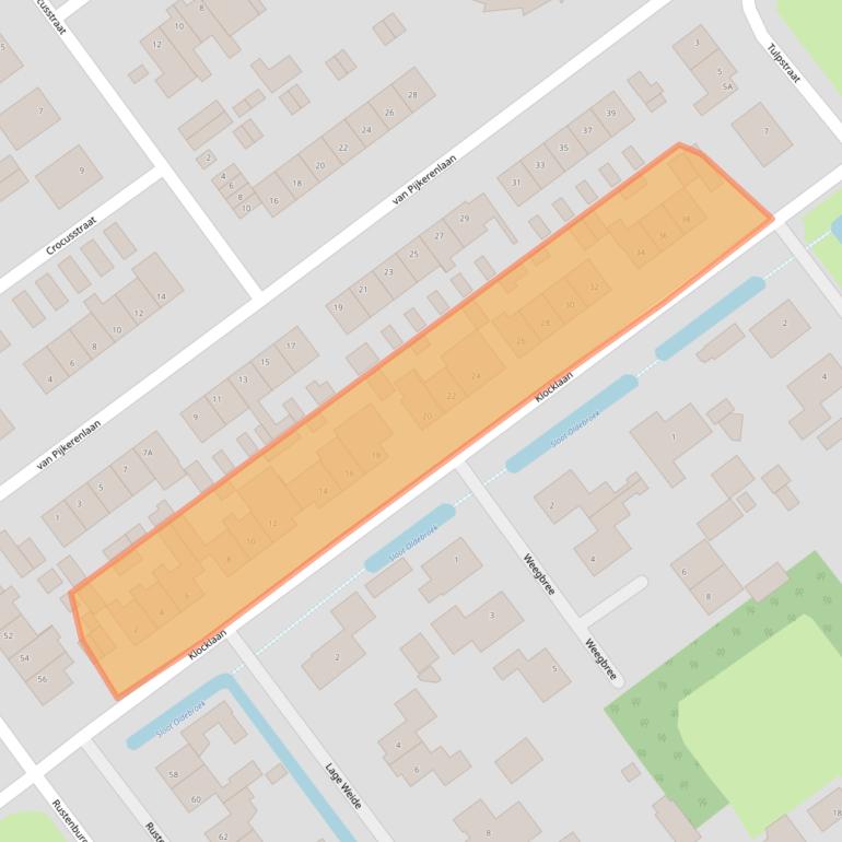 Kaart van postcodegebied 8096BX.