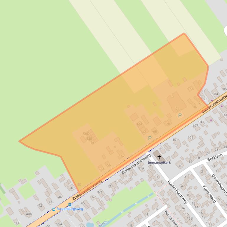 Kaart van postcodegebied 8096CB.