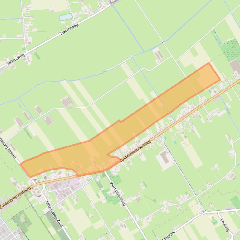 Kaart van postcodegebied 8096CJ.