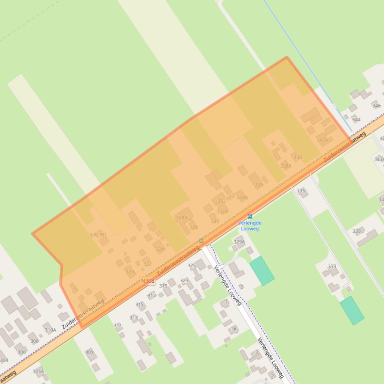 Kaart van postcodegebied 8096CL.