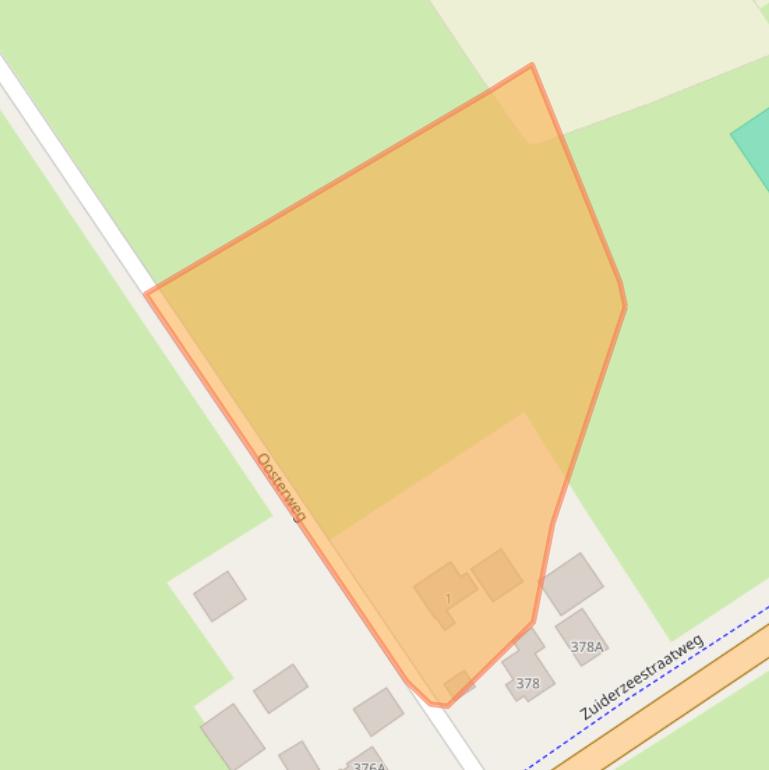 Kaart van postcodegebied 8096CS.