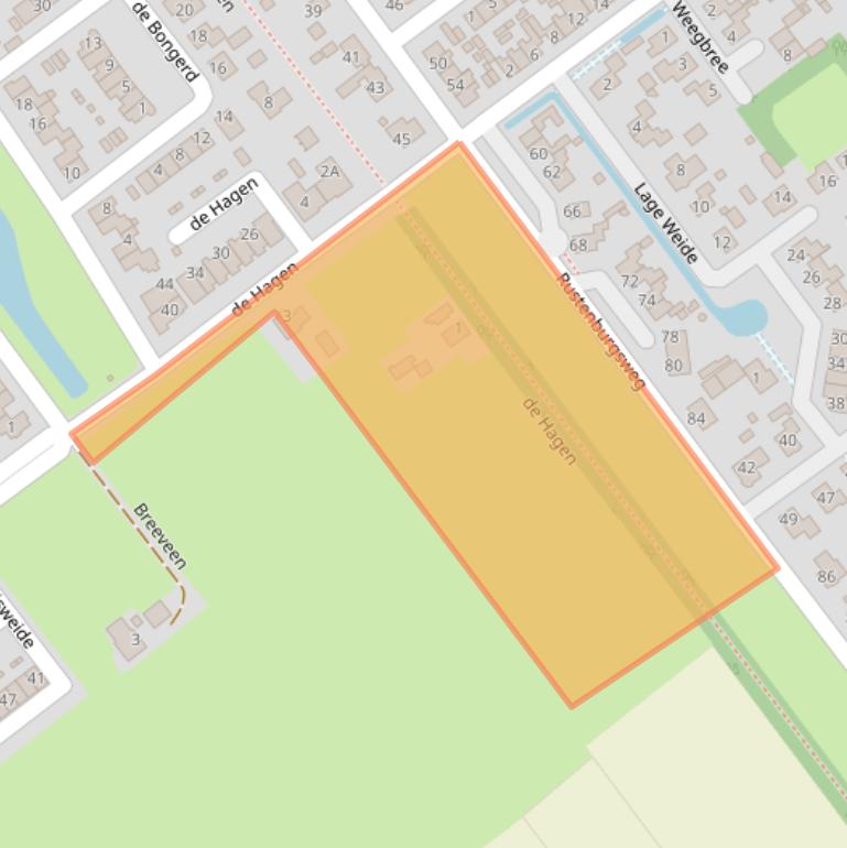 Kaart van postcodegebied 8096ME.