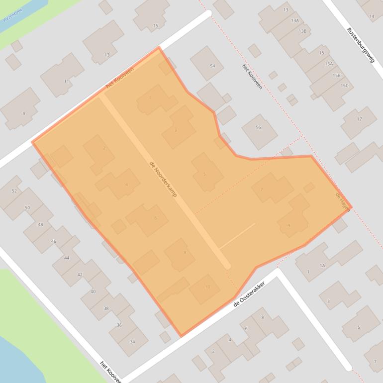 Kaart van postcodegebied 8096MG.