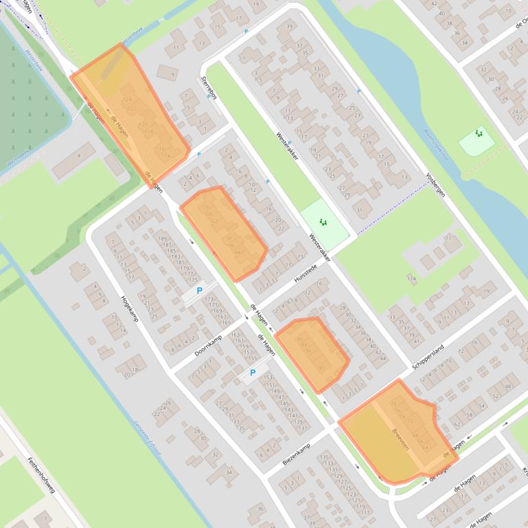 Kaart van postcodegebied 8096MK.