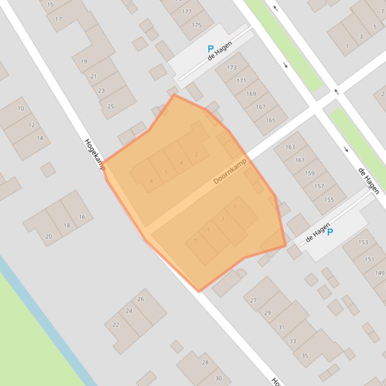 Kaart van postcodegebied 8096MS.