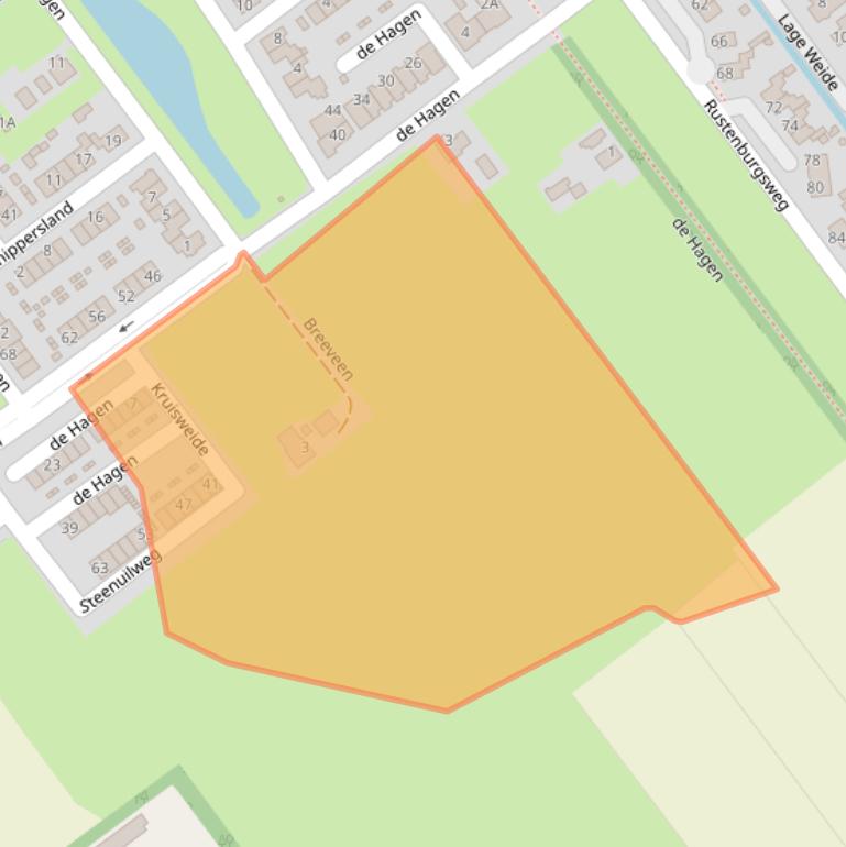 Kaart van postcodegebied 8096NA.