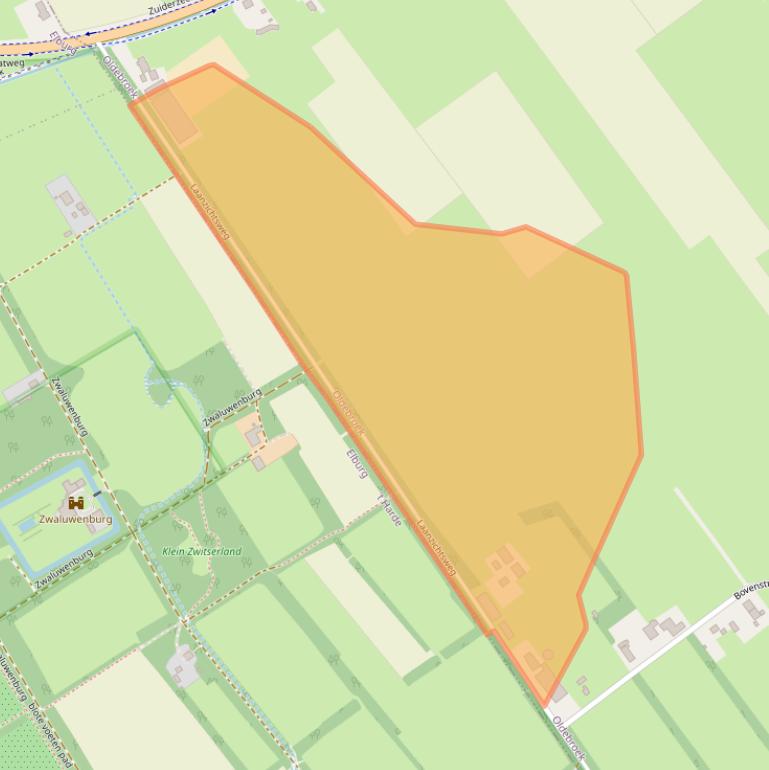 Kaart van postcodegebied 8096PA.