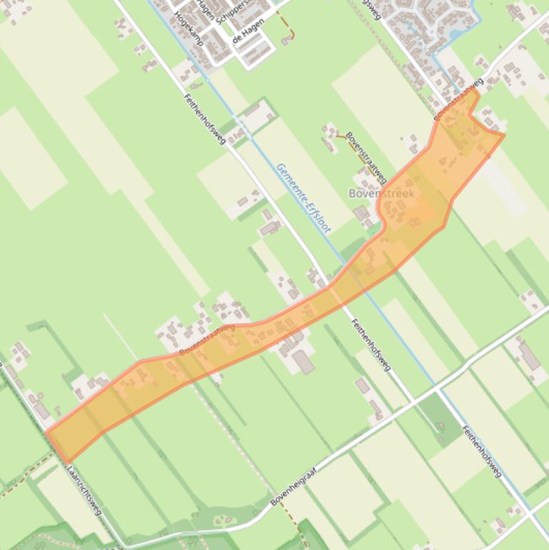 Kaart van postcodegebied 8096PG.