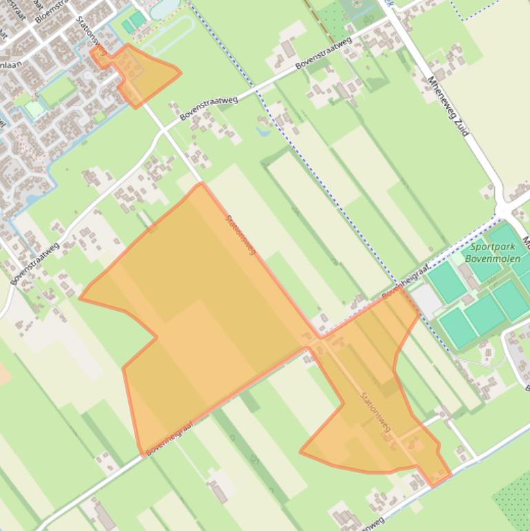 Kaart van postcodegebied 8096PH.