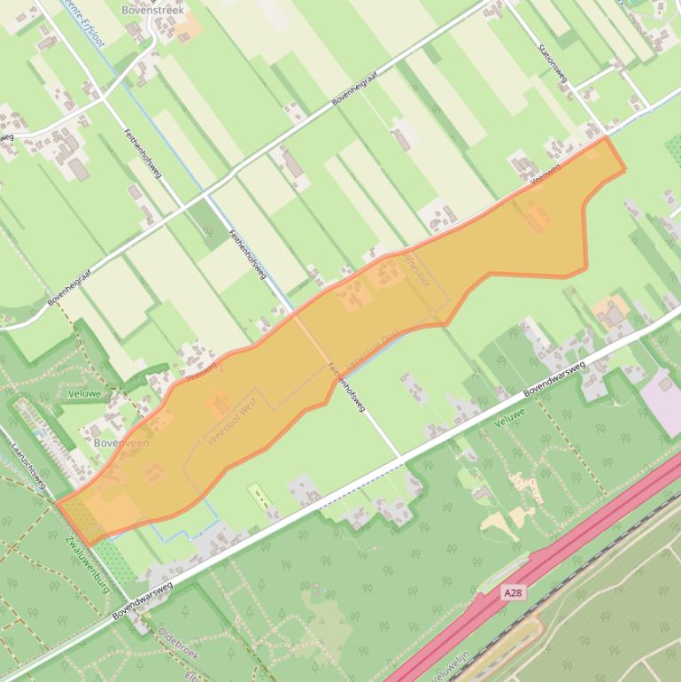 Kaart van postcodegebied 8096PN.