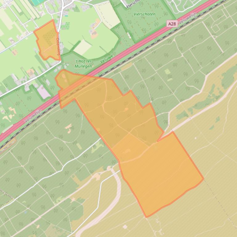Kaart van postcodegebied 8096PV.