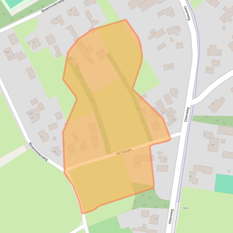 Kaart van postcodegebied 8096RA.