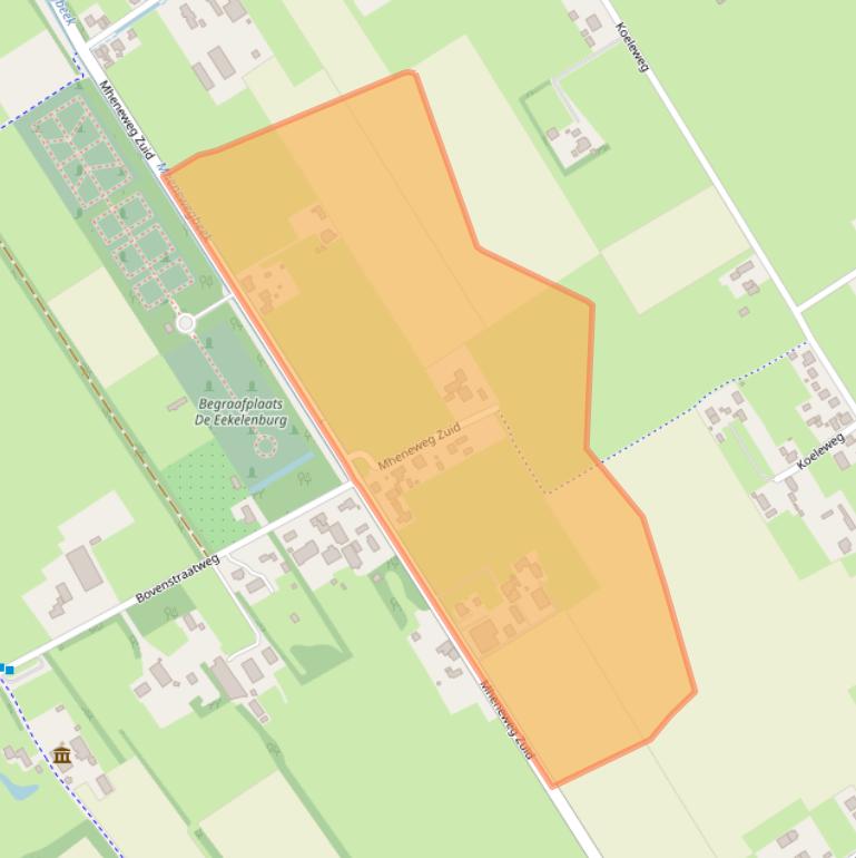 Kaart van postcodegebied 8096RH.