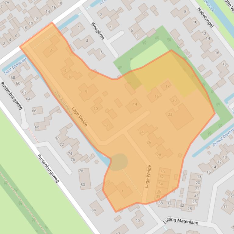 Kaart van postcodegebied 8096VC.