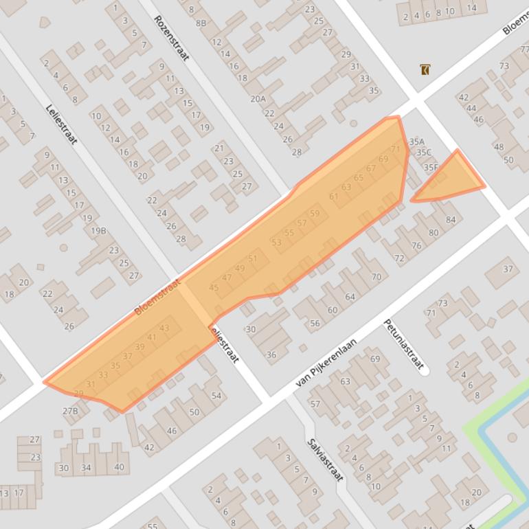 Kaart van postcodegebied 8096VM.