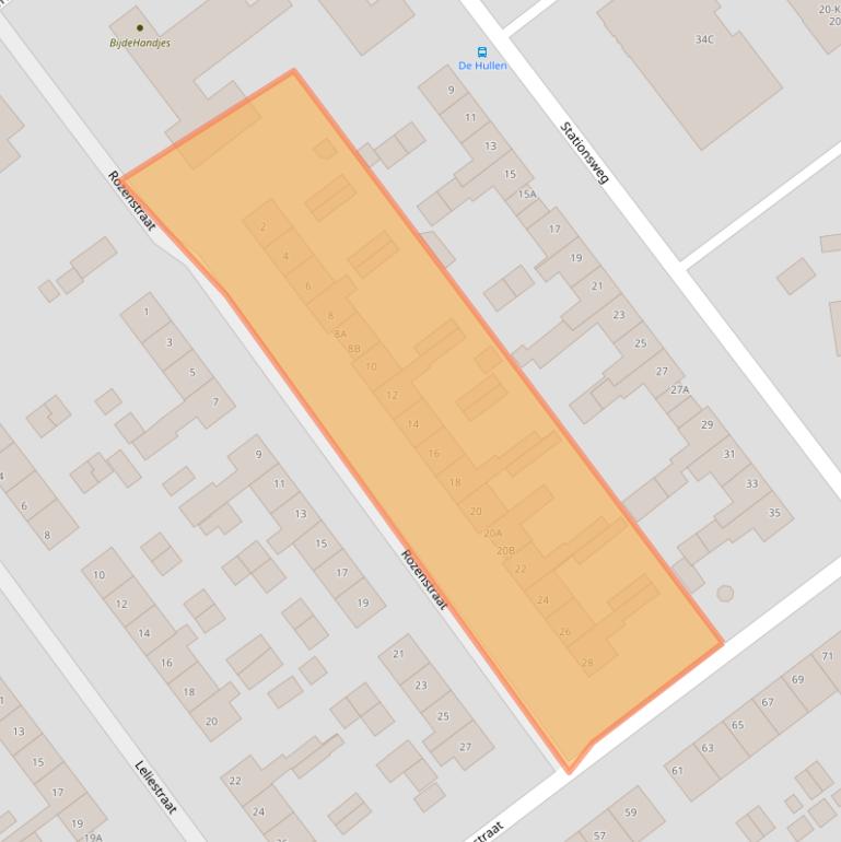 Kaart van postcodegebied 8096VX.