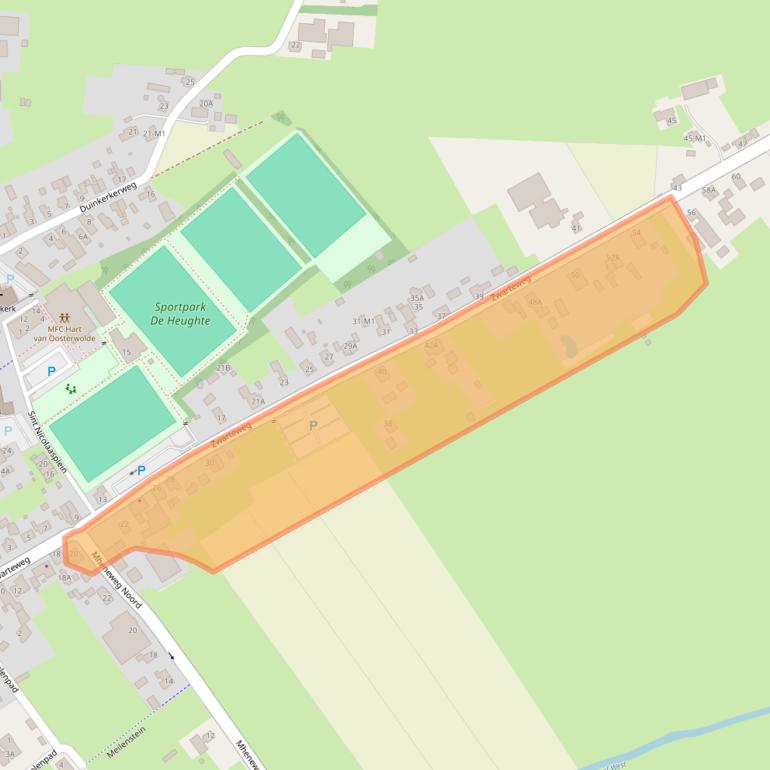 Kaart van postcodegebied 8097PW.