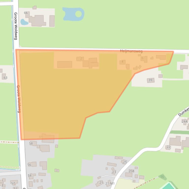 Kaart van postcodegebied 8097RJ.