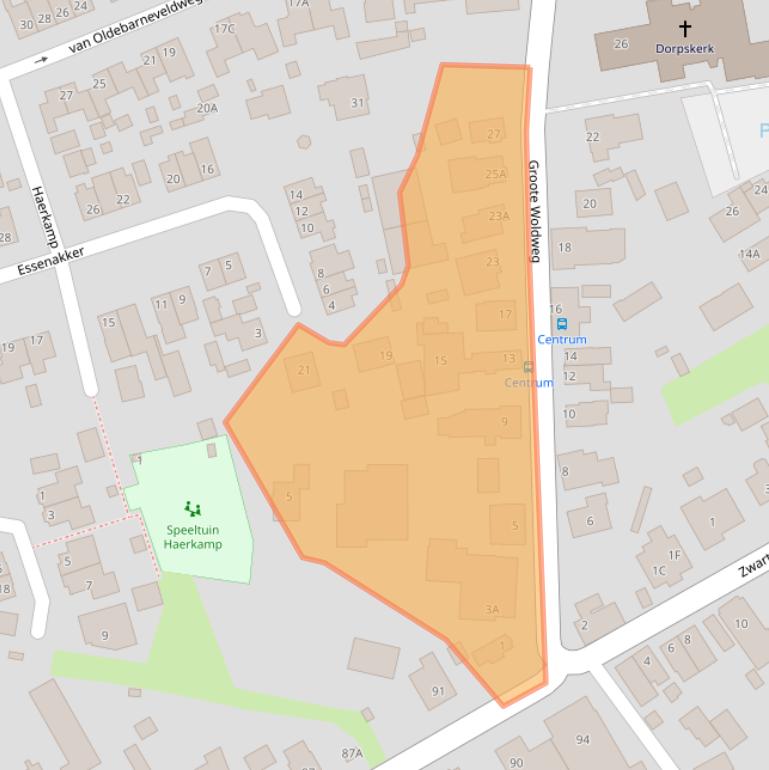 Kaart van postcodegebied 8097RN.