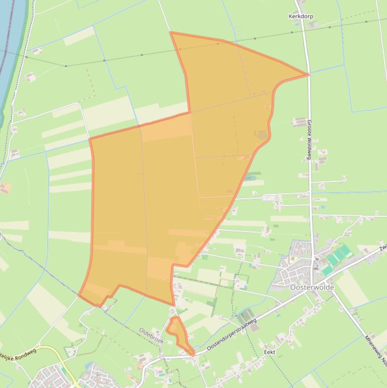 Kaart van postcodegebied 8097SJ.