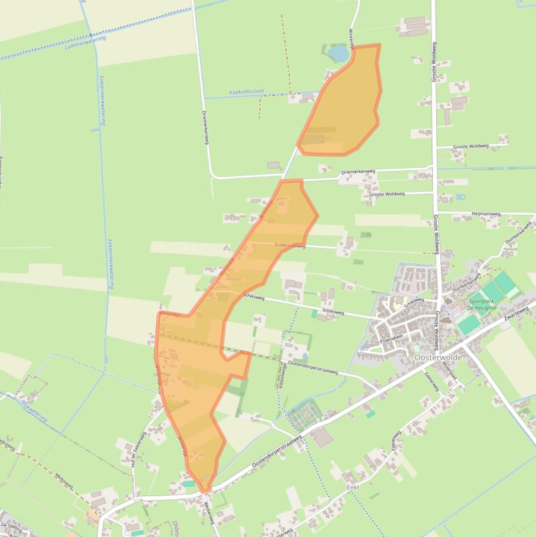 Kaart van postcodegebied 8097SK.