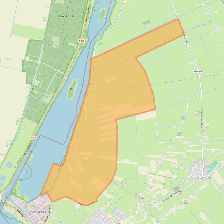 Kaart van postcodegebied 8097SM.