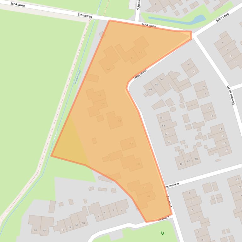 Kaart van postcodegebied 8097ST.