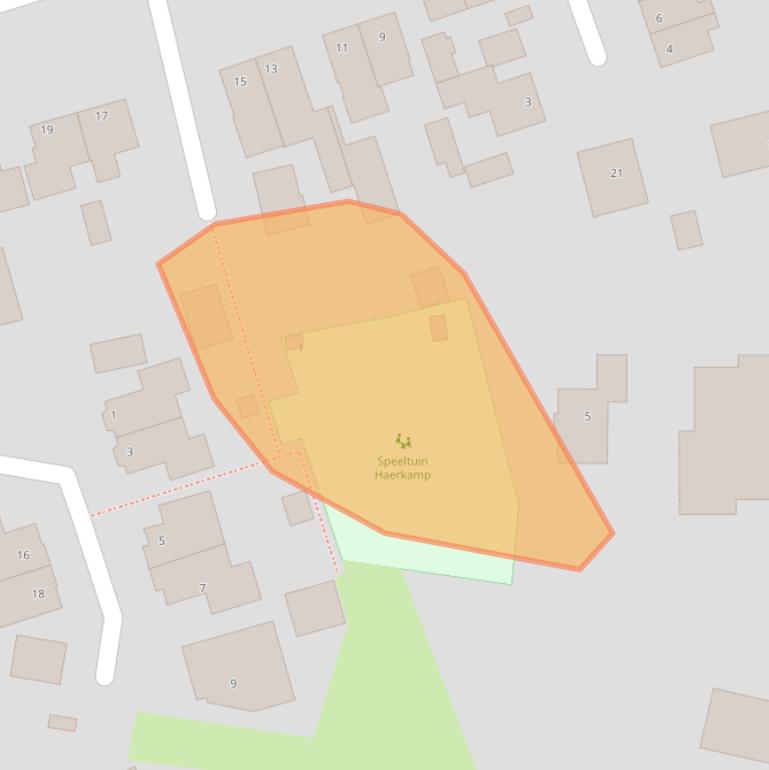 Kaart van postcodegebied 8097TA.