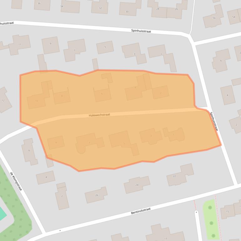 Kaart van postcodegebied 8101AW.