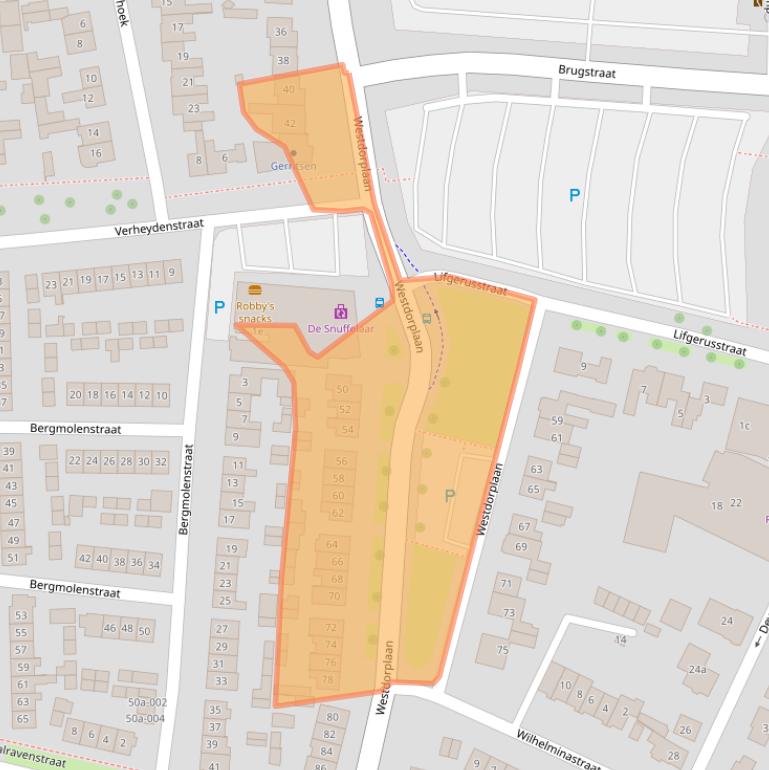 Kaart van postcodegebied 8101BG.