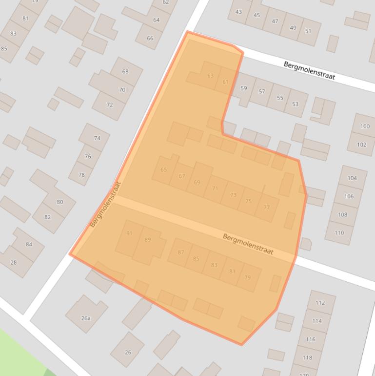 Kaart van postcodegebied 8101BR.