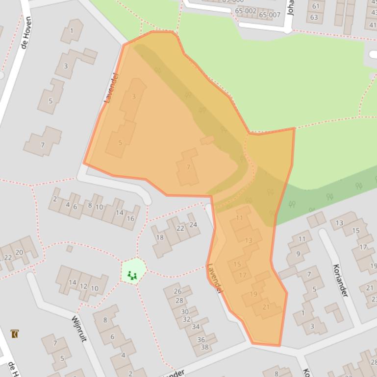 Kaart van postcodegebied 8101CR.