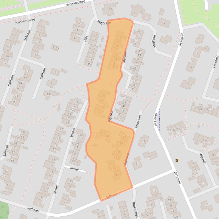 Kaart van postcodegebied 8101DP.