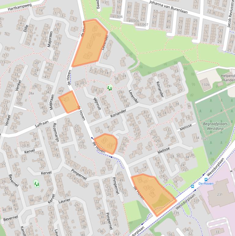 Kaart van postcodegebied 8101DZ.