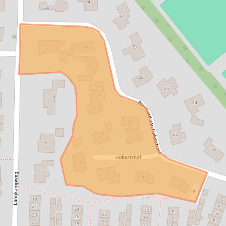 Kaart van postcodegebied 8101ER.