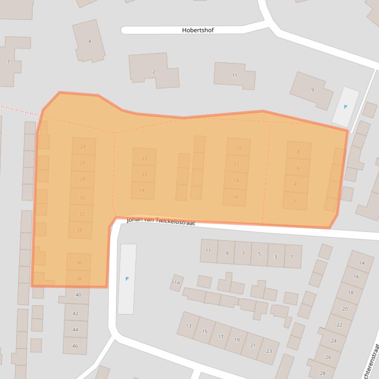Kaart van postcodegebied 8101EX.