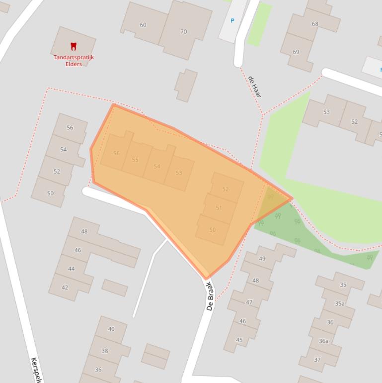 Kaart van postcodegebied 8101GM.