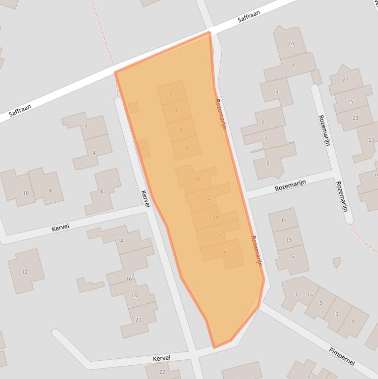 Kaart van postcodegebied 8101HG.