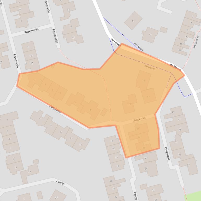 Kaart van postcodegebied 8101HK.